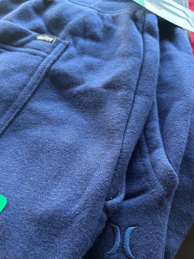 Brand New Hurley Fleece Jogger Pants - Blue - photo 4