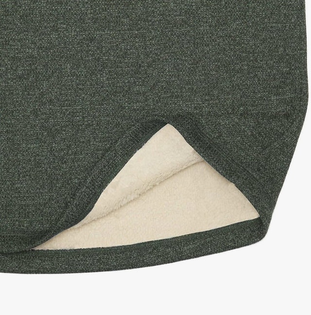 BC Clothing Waffle Knit Fleece Crew Sweatshirt - Green - photo 4