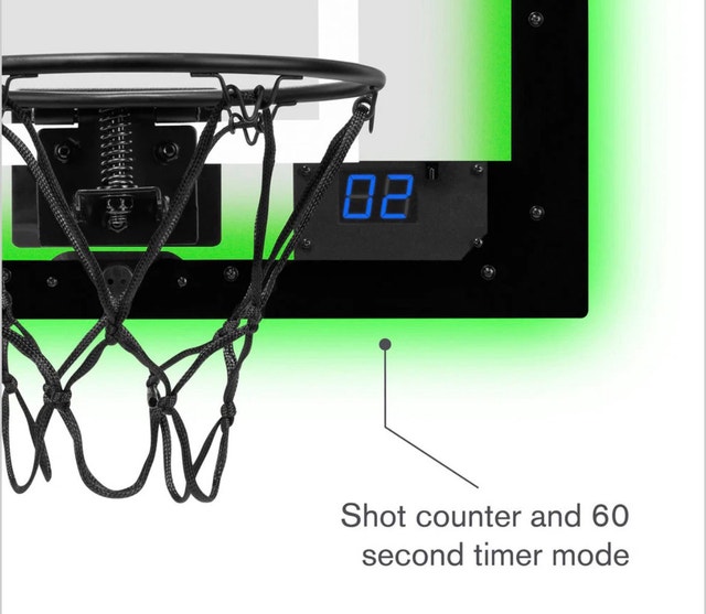 Brand New SKLZ Pro Mini Hoop LED Showtime Basketball Set - photo 3