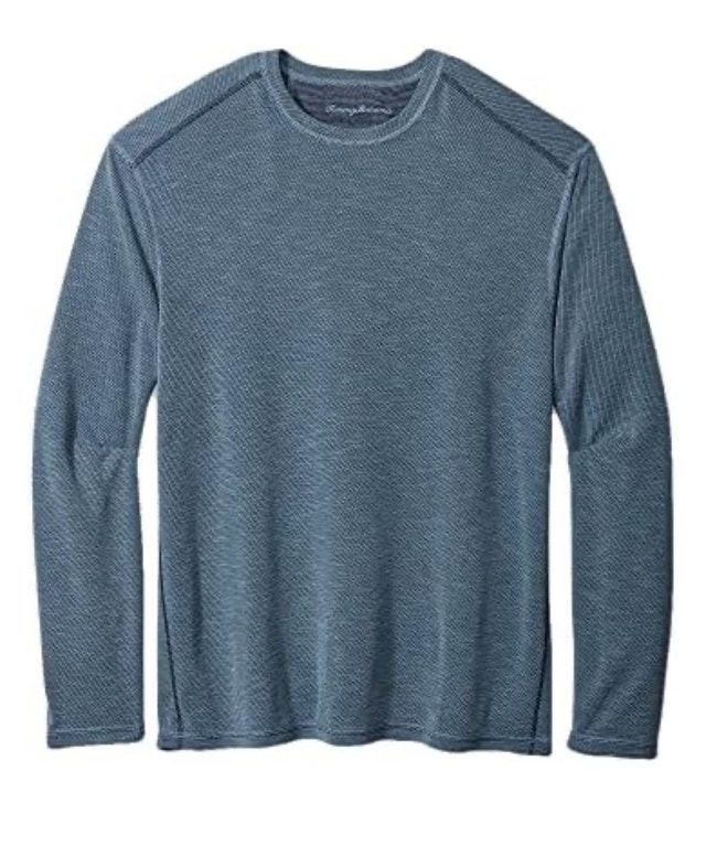 Brand New Tommy Bahama Long Sleeve T-Shirt, Ocean Deep - photo 2
