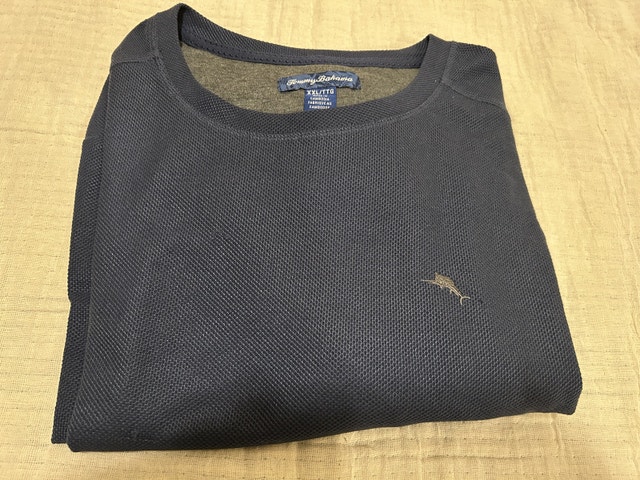 Brand New Tommy Bahama Long Sleeve T-Shirt, Ocean Deep - photo 4