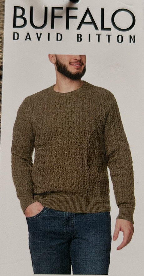 Brand New Buffalo David Bitton Cable Knit Sweater - photo 3