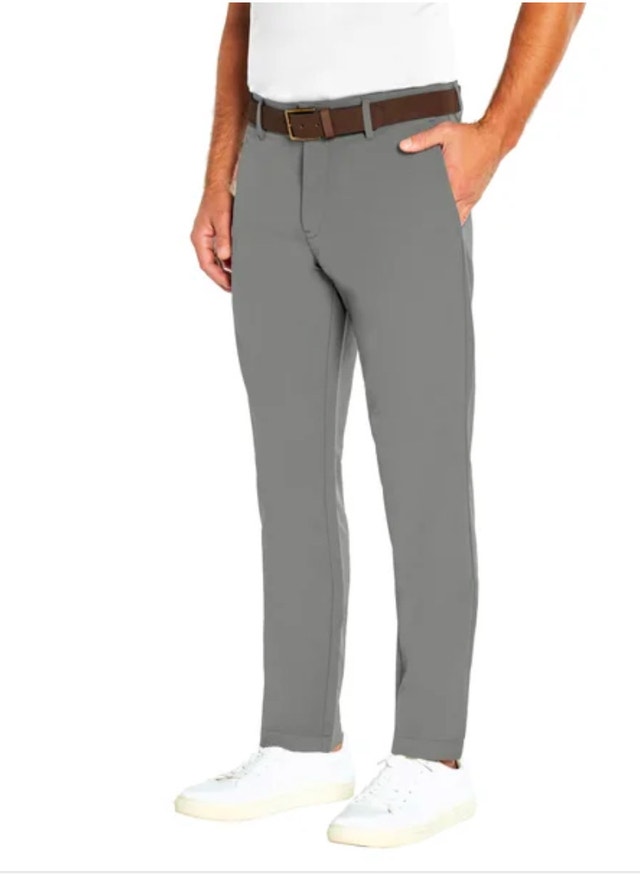 Banana Republic Men's Flat Front Pant - Grey - photo 3