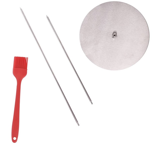 Brand New Povame Vertical Kebab Skewer Grill Set + Basting Brush - photo 2