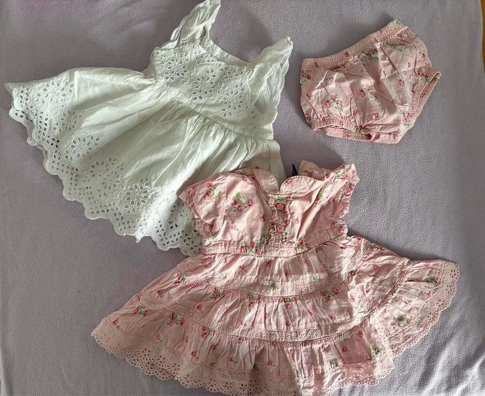 Baby Girl Dresses & Bloomer Bundle (3-6m)