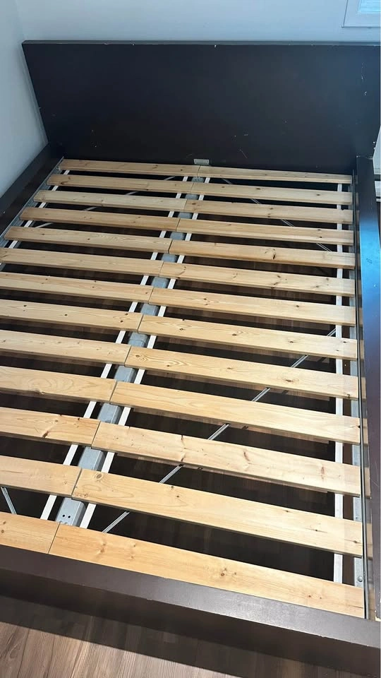 IKEA QUEEN MALM Bed Frame with Slats – Good Condition - photo 2