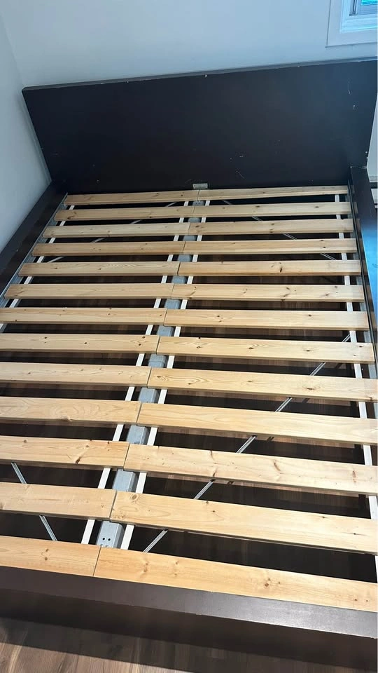 IKEA QUEEN MALM Bed Frame with Slats – Good Condition - photo 3