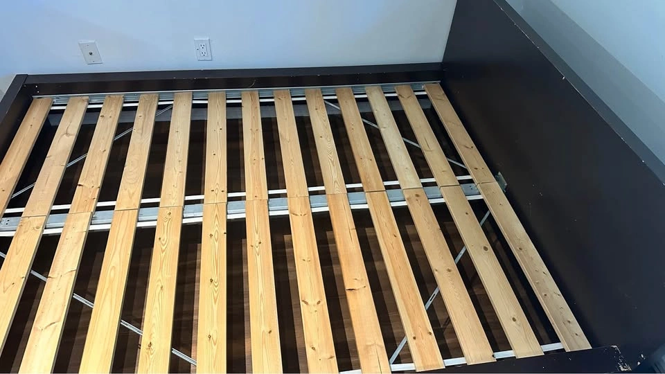 IKEA QUEEN MALM Bed Frame with Slats – Good Condition - photo 4