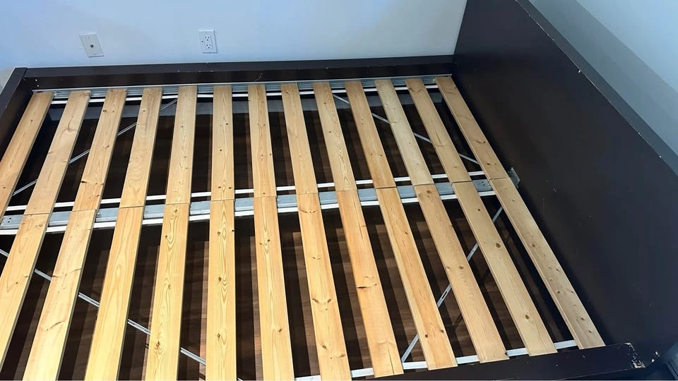 IKEA QUEEN MALM Bed Frame with Slats – Good Condition - photo 5