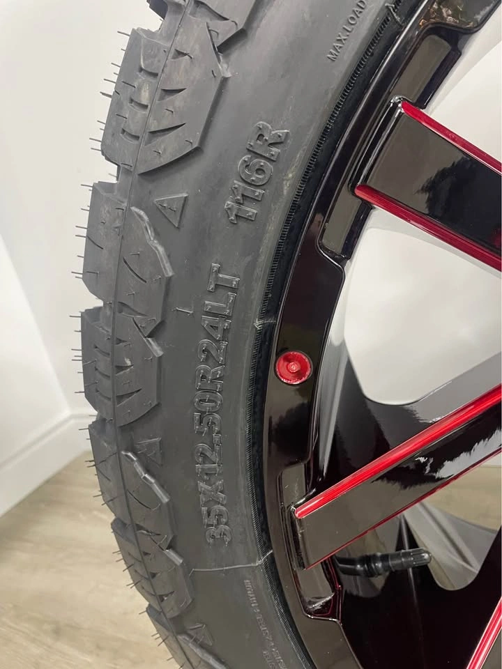 Fuel Contra 24" Wheels with Terrain Pro 35" Tires for Jeep - photo 3