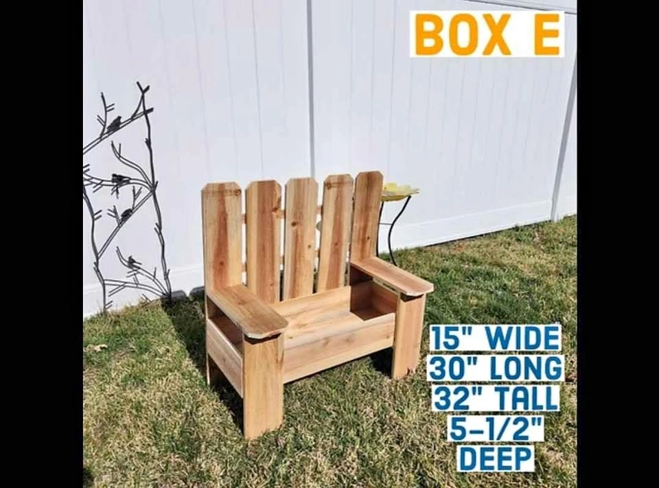 🌿 HANDMADE CEDAR CHAIR PLANTER 🌿