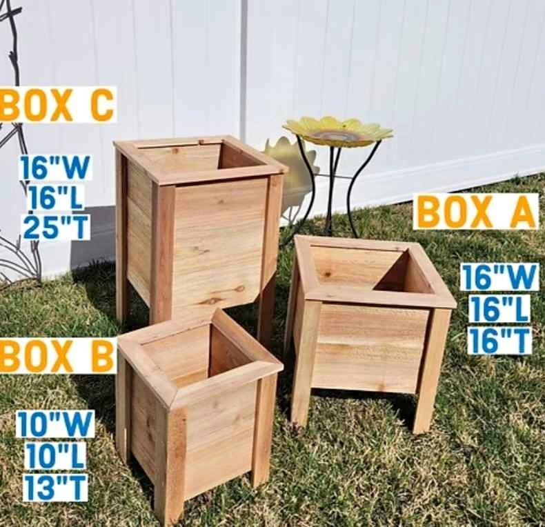 🌿 HANDMADE CEDAR PLANTERS & GARDEN PIECES 🌿