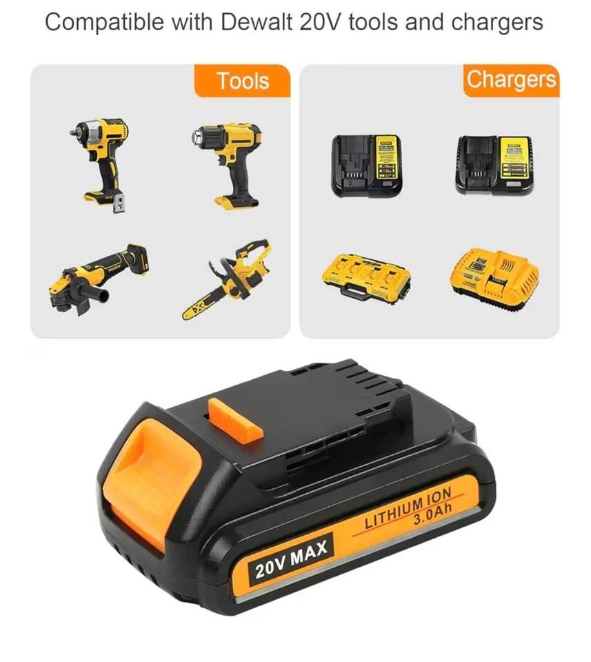 Dewalt 20V Max Battery & Charger Replacement - photo 2