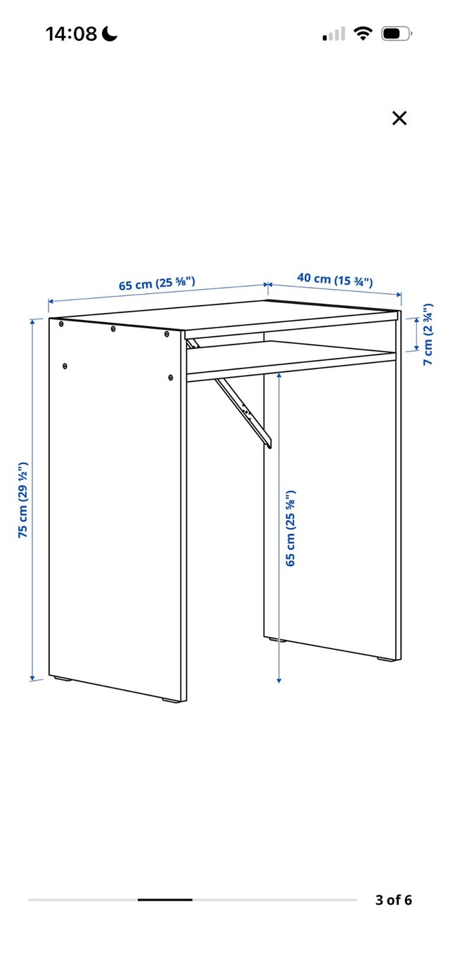 Ikea torald small desk new - photo 3