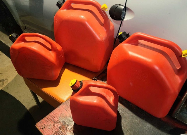 Used Gas Cans - Various Sizes