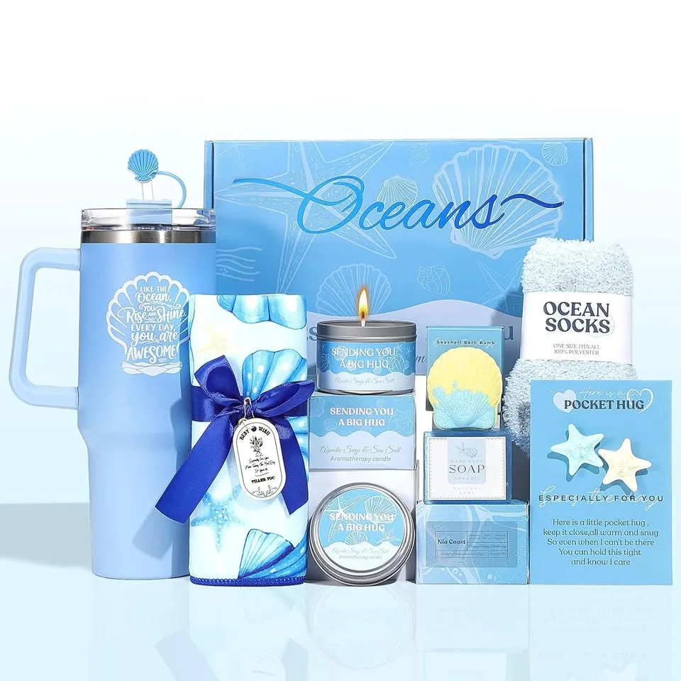 Ocean Theme Spa Gift Set With 40oz Tumbler thumbnail