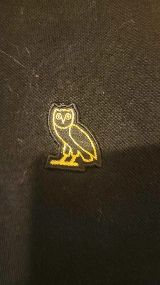 OVO Classic Owl Polo - Black/Gold - Made in Canada - Size M - photo 2