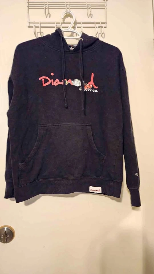 Diamond Supply Co. OG Script Butterfly Hoodie - Black - Size M