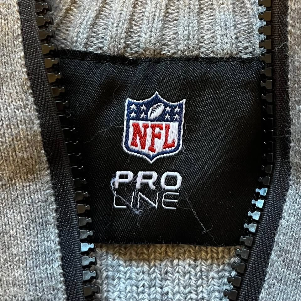 Men's XL Pittsburgh Steelers Knit NFL Pro Line Quarter Zip Sweat - photo 2