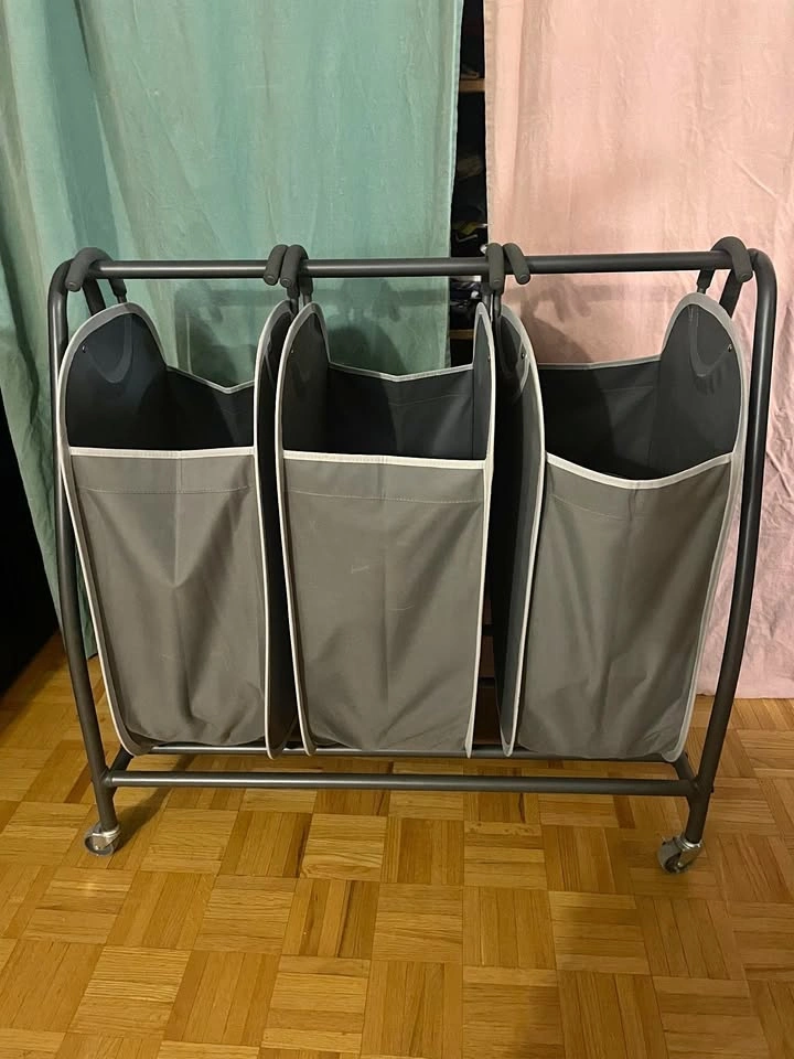 Neatfreak Triple Laundry Hamper Sorter - Rolling Cart