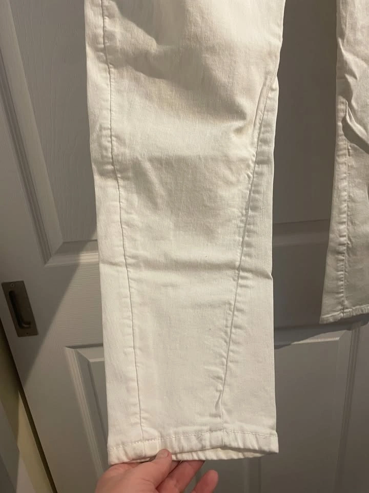 Desigual White Floral Embroidered Jeans Size 34 US L - photo 3