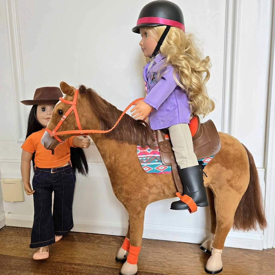 21" Poseable Horse & Accessories for 18" Dolls