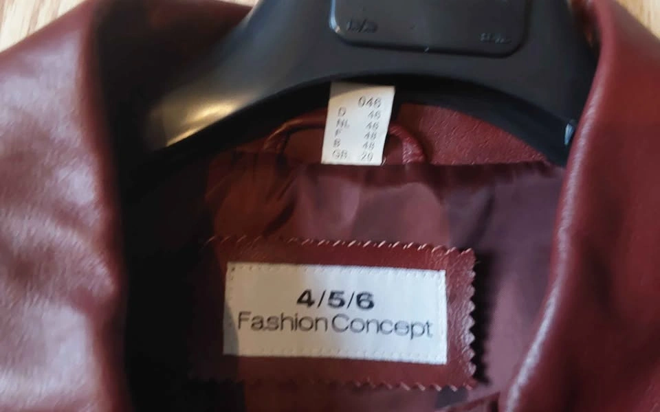 Dark Burgundy Pig Leather Jacket - photo 4