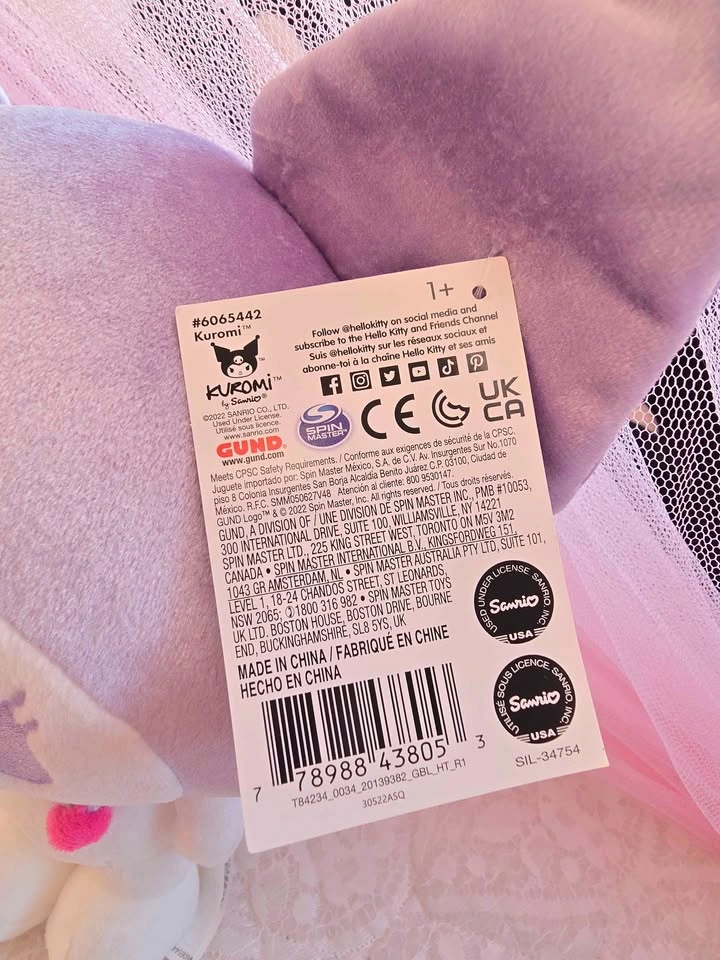 ✨️NEW Official Sanrio GUND Kuromi Plushie💜✨️ - photo 4