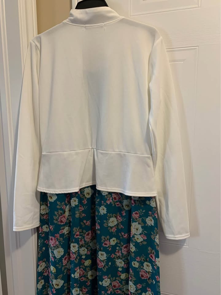 New Nice Floral Dress with attached Blazer - photo 4