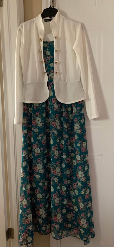 New Nice Floral Dress with attached Blazer - photo 5