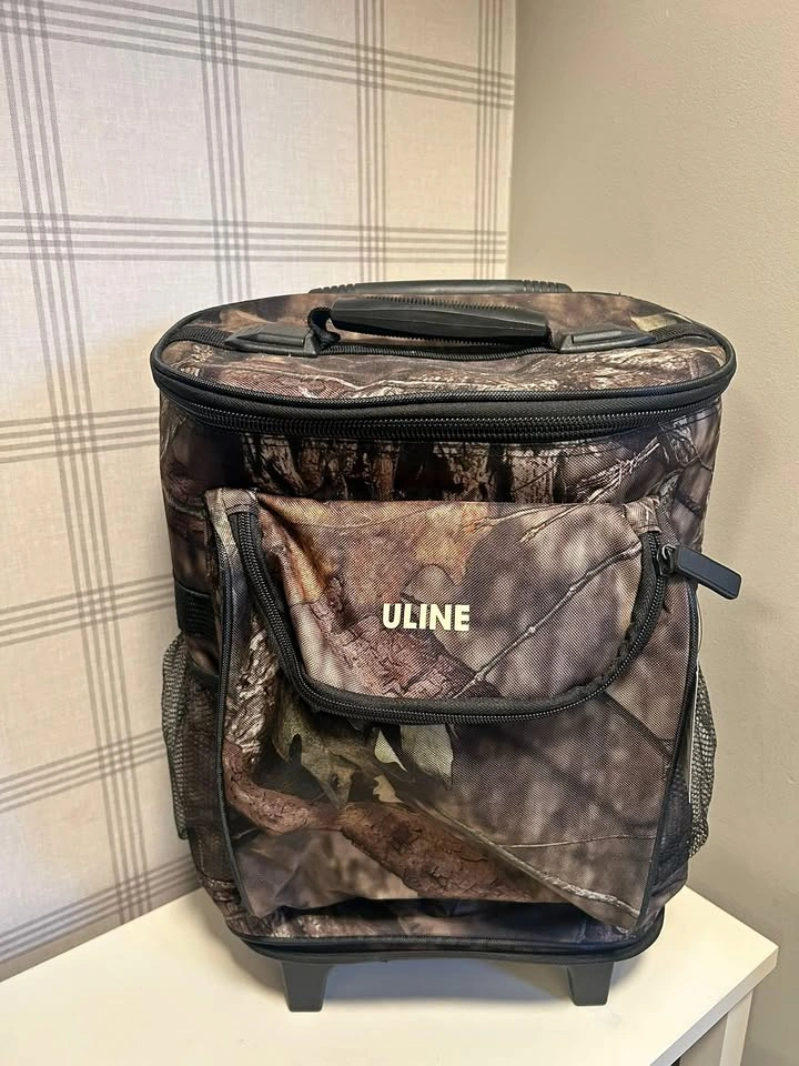 Brand New Camo Rolling Cooler - Portable Wheels 14"x16"x21"