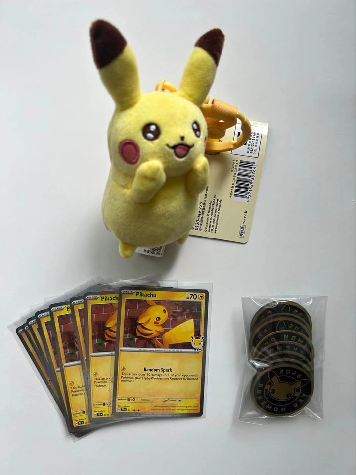 Pikachu 051/162 Pokemon Day 30th Anniversary Stamped Promo + Coi