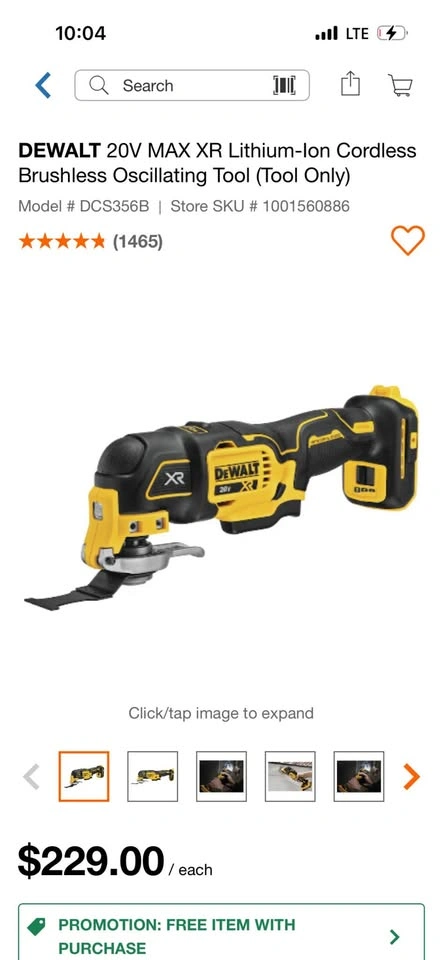 DEWALT 20V MAX XR Cordless Brushless Oscillating Tool - photo 2