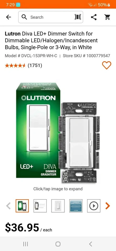 Leviton Led+ Dimmer Diva
