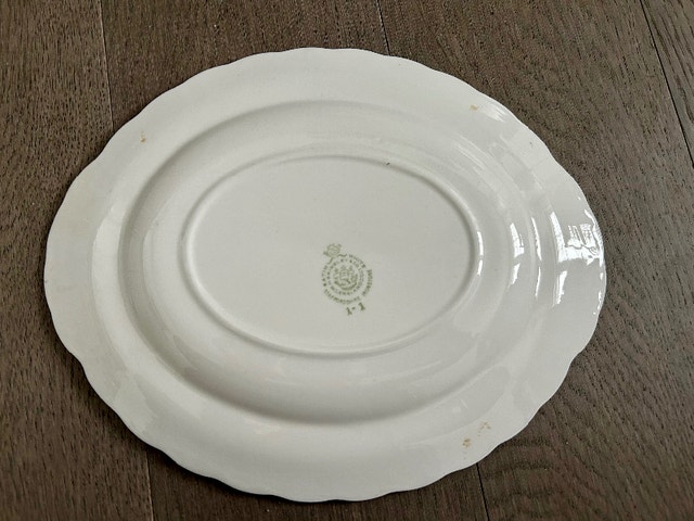 Vintage Staffordshire Satin White Small Platter (Brampton) - photo 2
