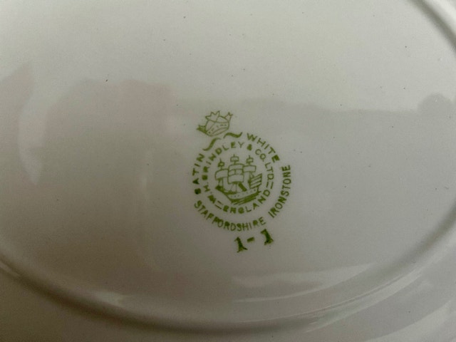 Vintage Staffordshire Satin White Small Platter (Brampton) - photo 3