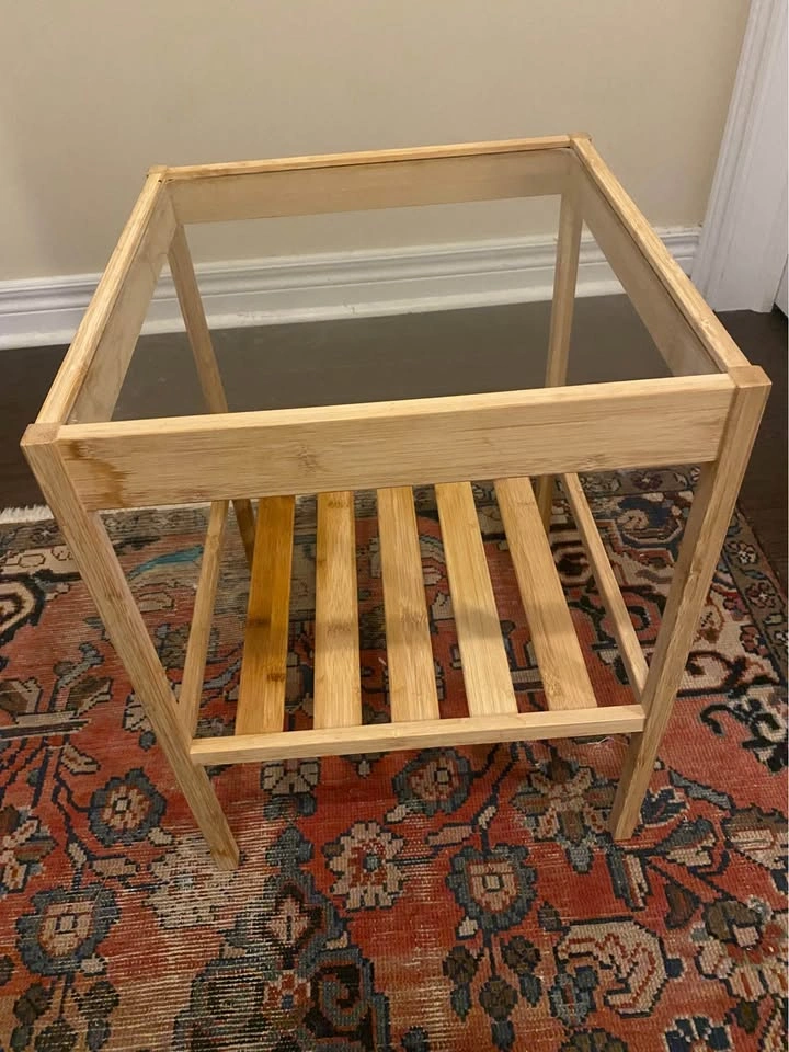 IKEA NESNA Bamboo Side Table - photo 2