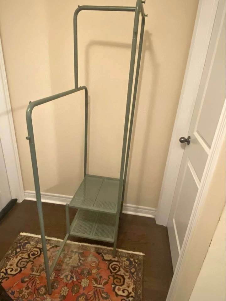IKEA NIKKEBY Clothes Rack with Shelves - Modern Storage Unit