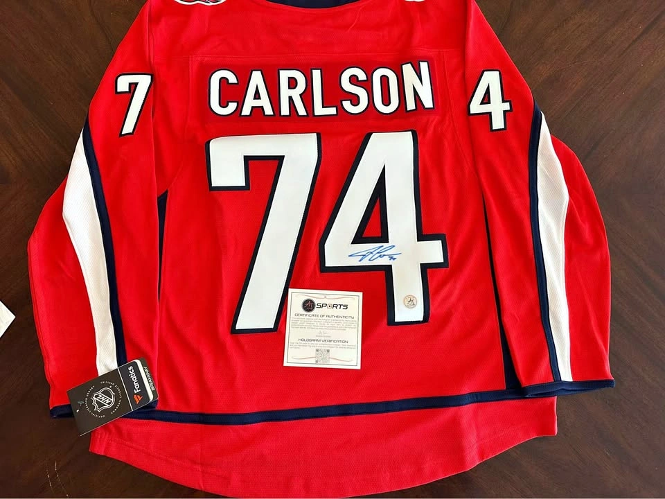 Signed John Carlson Jersey