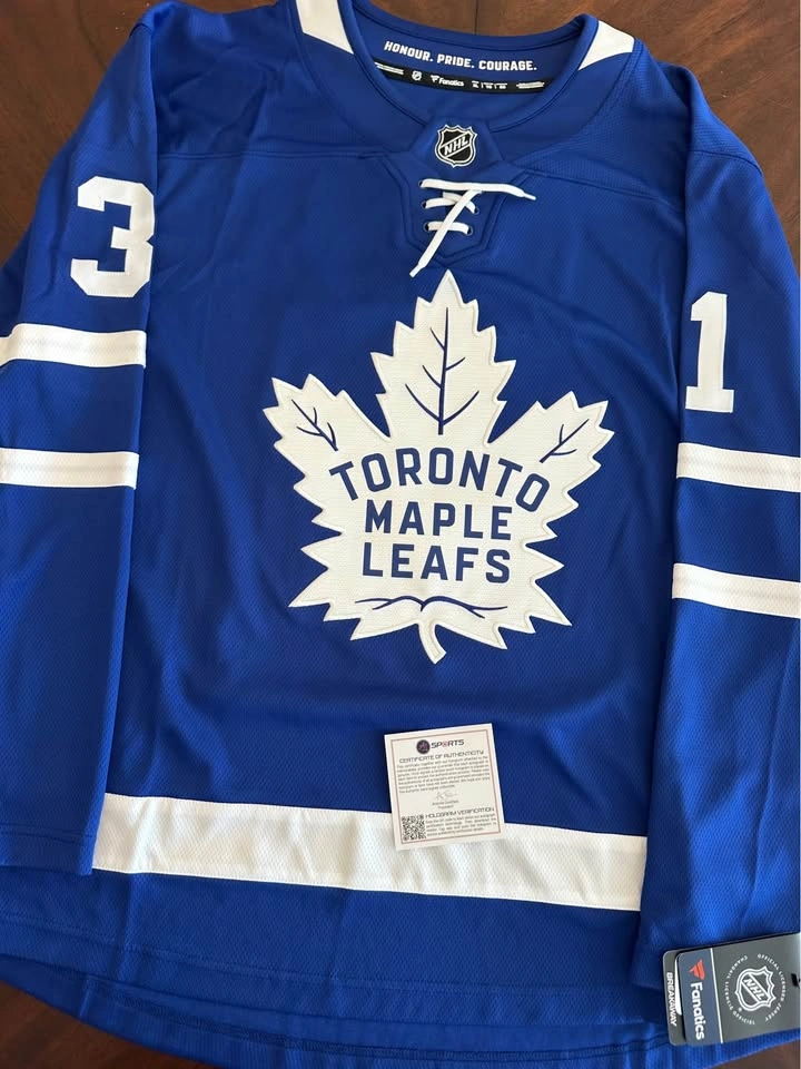 Signed Grant Fuhr Maple Leafs Jersey - XL - photo 2