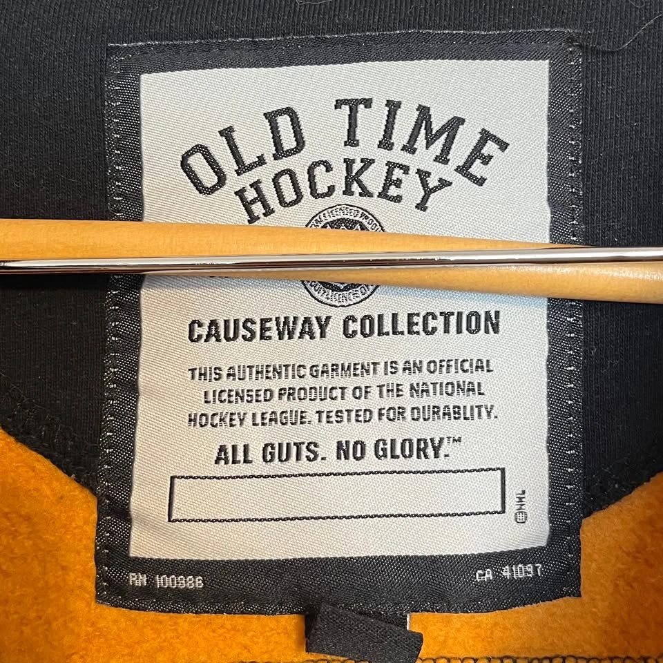 Old Time Hockey Boston Bruins Hoodie Jersey XL - photo 4