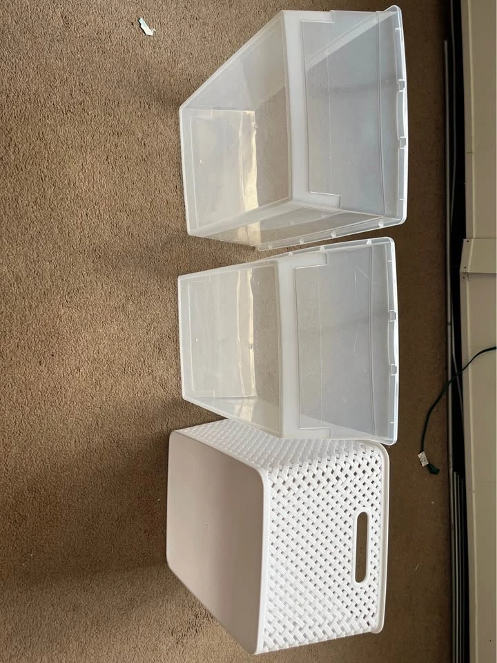 3pcs Large organizing bins - photo 2