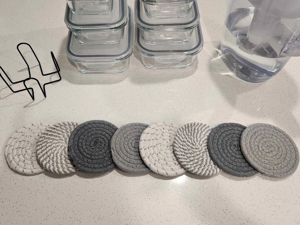 Drink coasters with holder - Moving sale