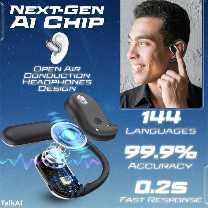 AI Translation Earbuds, Real-Time - photo 3