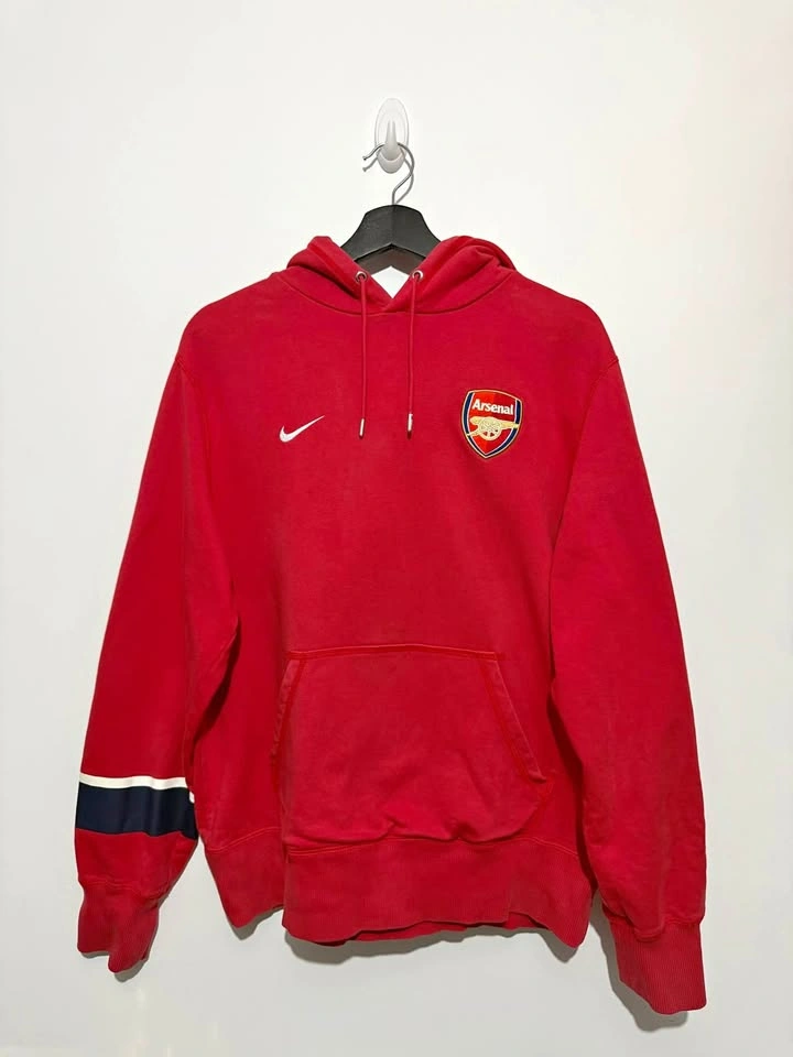 Vintage 2013-14 Arsenal FC Nike Hoodie - Large
