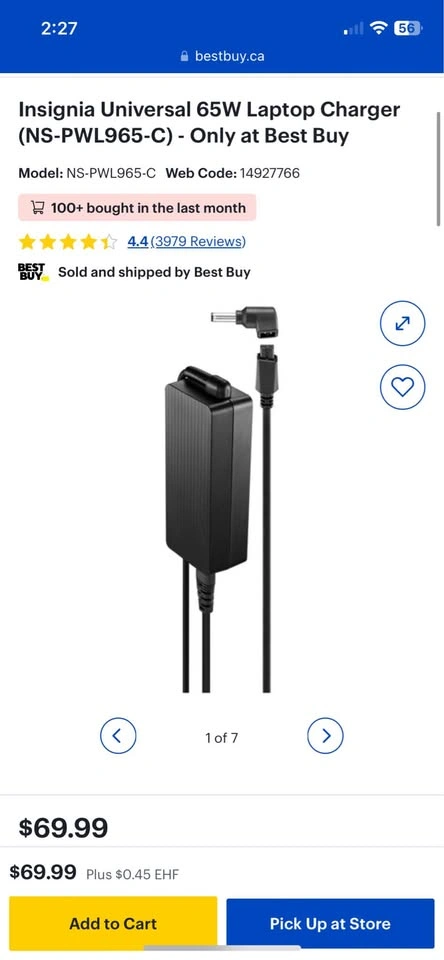 Universal 65W Laptop Charger - photo 2