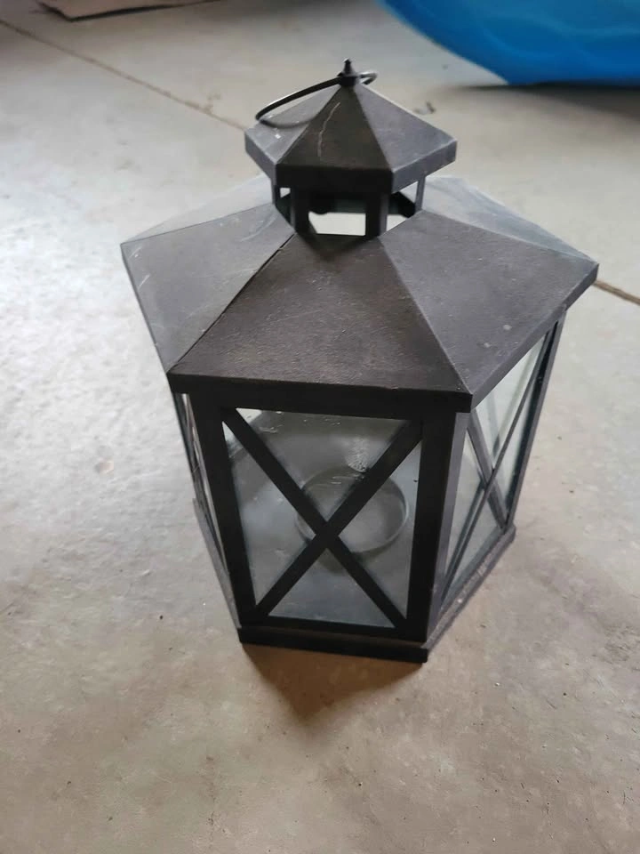 Black Metal Lantern - photo 2