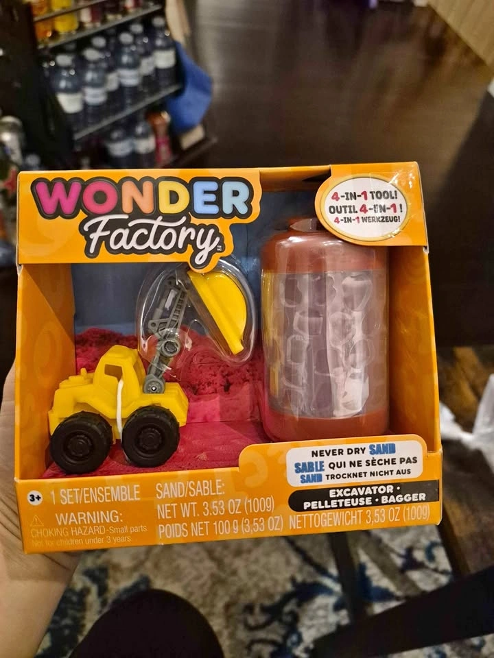 Brand New Wonder Factory Red Excavator Toy