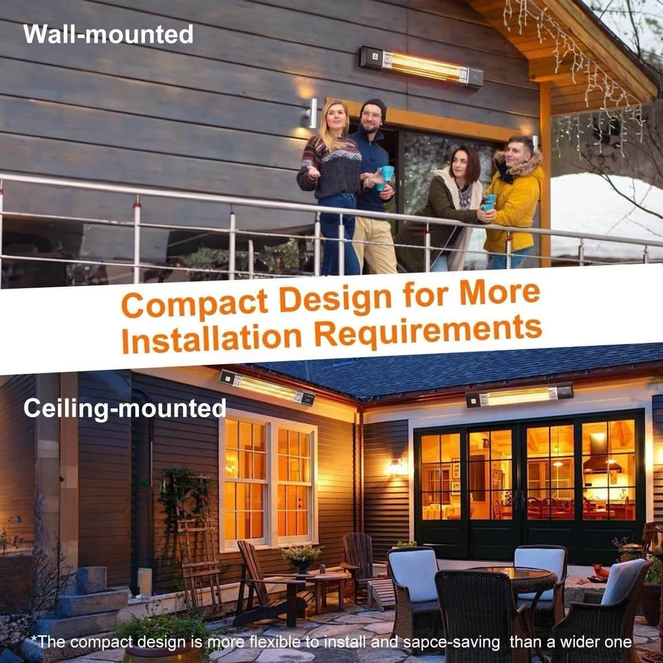 Brand New 1500W Electric Wall-Mounted Patio Heater - photo 2