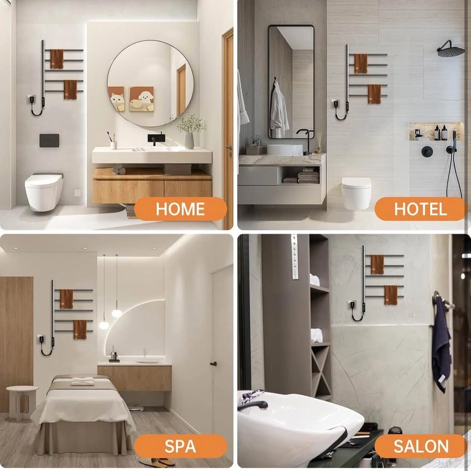 Brand New 180° Rotating Electric Towel Warmer with 5 Bars - photo 5